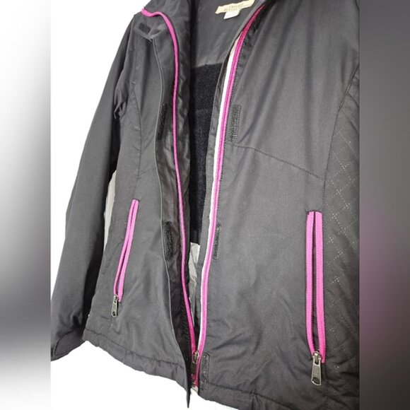 Natural Reflections Women's Hooded Black Winter Insulated Jacket,  Sz S - Picture 5 of 16
